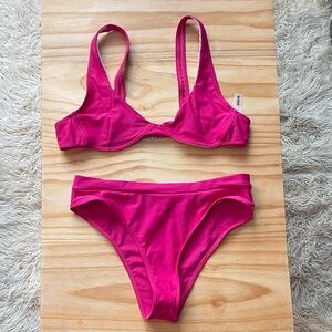 Hot pink bikini
